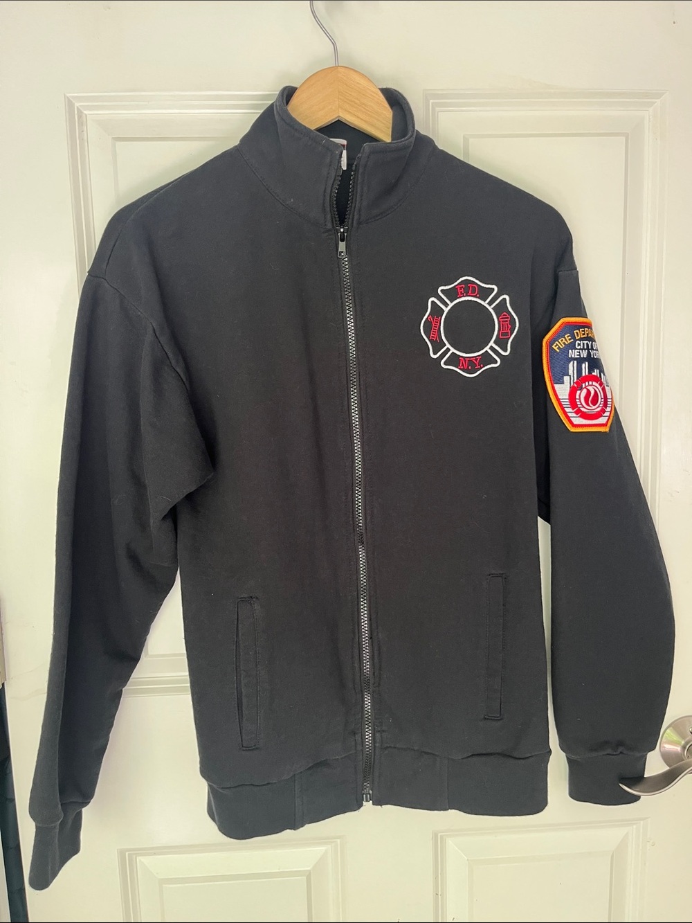 Official FDNY Job Shirt full zip sweatshirt jacket Sz XS